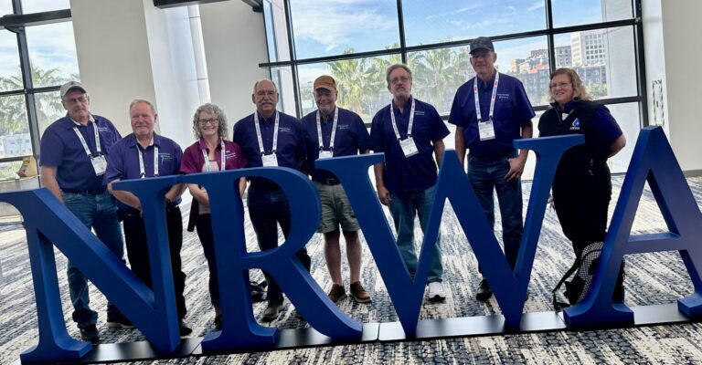 The MRWS board together at a conference